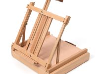 Мольберт настольный Pinax TE-05B с ящиком для кистей и красок, большой, бук