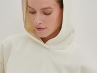 Укороченное худи из хлопка широкого силуэта