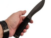 Походный нож Ворон, сталь 65Г, армейский нож, рукоять резина