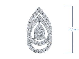 Классическая подвеска из серебра э0612пд04210025_white