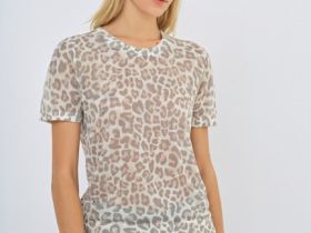 Джемпер с коротким рукавом, Бежевый