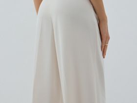 Широкие брюки, Бежевый