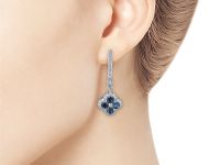 Серьги из белого золота с и сапфирами э4702сг03250352_white