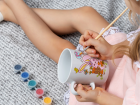 Кружка-раскраска "Зайчик"