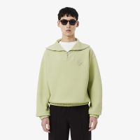 Мужская хлопковая толстовка Lacoste с высоким воротом и застежкой-молнией