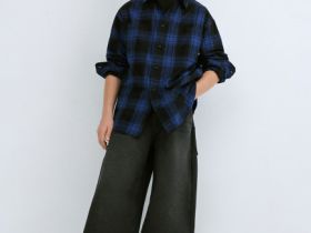 Рубашка из фланели для мальчиков, Голубой