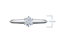 Классическое кольцо из серебра э0612кц06200856_white