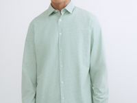 Рубашка в клетку виши, Зеленый