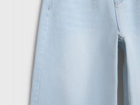 Шорты-бермуды из денима для девочек, Голубой