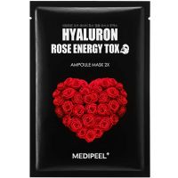 Ампульная омолаживающая маска с розой MEDIPEEL Hyaluron Rose Energy Tox