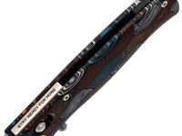 Складной нож SRM Medal 255l-GQ2, сталь 140Cr Laminated, рукоять Damascus G10