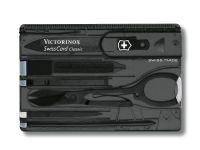 Швейцарская карта Victorinox SwissCard Onyx, сталь X45CrMoV15, рукоять ABS-Пластик, черный