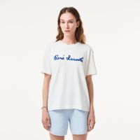 Женская хлопковая футболка Lacoste