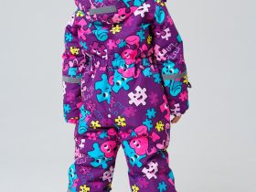 Комбинезон текстильный с полиуретановым покрытием для девочек