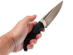 Нож Pocket Wolf Большой Тактик, сталь VG-10, рукоять Микарта, синий