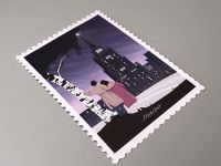 Открытка "Марка. Москва, романтики"