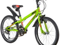 Детский велосипед Novatrack Racer 20 12sp, год 2020, цвет Зеленый