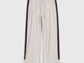 Прямые брюки с лампасами, Бежевый