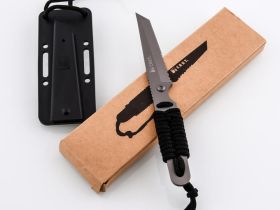Нож с фиксированным клинком CRKT Stiff K.I.S.S., сталь Aus 6, рукоять паракорд