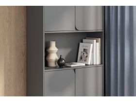 Стеллаж Блест 2-89x210 Графитовый