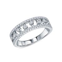 Серебряное кольцо с фианитами