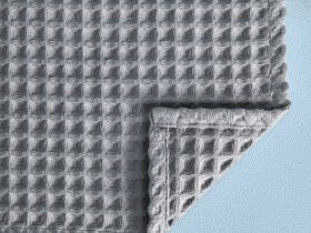 Полотенце вафельное Francesca, серое