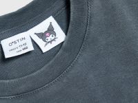 Лонгслив с принтом для девочек, Серый