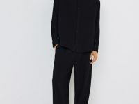 Рубашка из вискозы, Черный