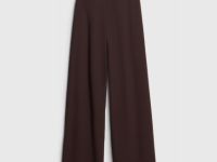 Широкие брюки из трикотажа, Коричневый