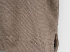 Поло из шелковистого пике, Бежевый