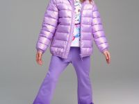 Куртка текстильная с полиуретановым покрытием для девочек