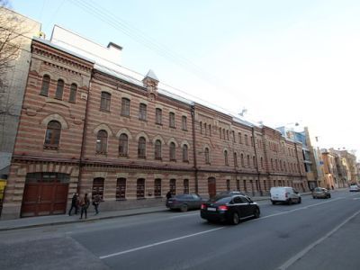 Здание бань Е.В.Овчинникова (фасадная стена)