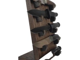 Подставка для коллекции из 5-ти ножей Woodinhome HKS0205OB, дуб, коричневый
