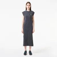 Женское обтягивающее шерстяное платье Lacoste