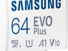 Карта памяти Samsung Evo Plus MB-MC64SA/APC microSDXC 64 ГБ с адаптером