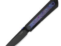 Складной нож Kizer Quoll, сталь S45VN, рукоять Titanium&Titanium Damascus