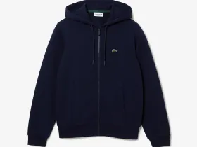 Мужская флисовая толстовка Lacoste на молнии