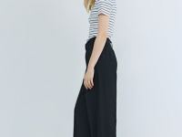 Зауженные брюки с поясом, Черный