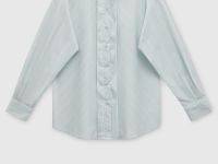 Рубашка из хлопка с отложным воротником