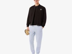 Хлопковые спортивные брюки Lacoste унисекс
