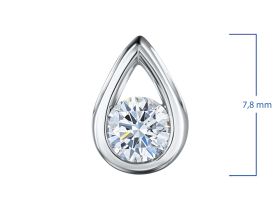 Классическая подвеска из белого золота э4712пд12102500_white