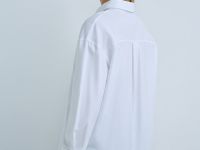 Свободная рубашка из хлопка Оксфорд, Белый