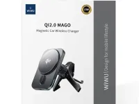Автомобильный держатель Wiwu CH-323 Qi2.0 MagSafe 15W в воздуховод для смартфона (Black)