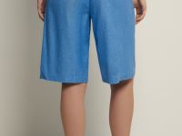 Льняные шорты женские стиля casual