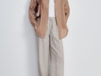 Рубашка изо льна свободного кроя