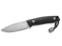 Нож с фиксированным клинком LionSteel M1 GBK, сталь M390, рукоять G10, черный