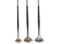 Кисть синтетика №5 веерная, два уровня длины Гамма "Модерн" короткая ручка