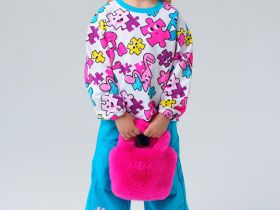 Комплект трикотажный для девочек: толстовка, брюки