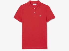 Женское поло Lacoste классического кроя из хлопка пике