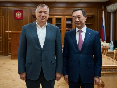 Глава Якутии Айсен Николаев провел встречу с Маратом Хуснуллиным